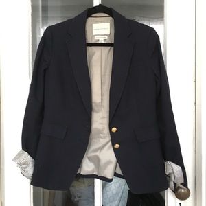 Banana Tepublic navy blazer with gold buttons